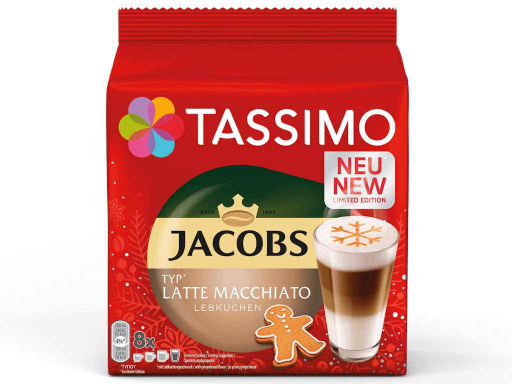 

Капсулы Tassimo Jacobs Latte Macchiato Lebkuchen, Jacobs Latte Macchiato Lebkuchen