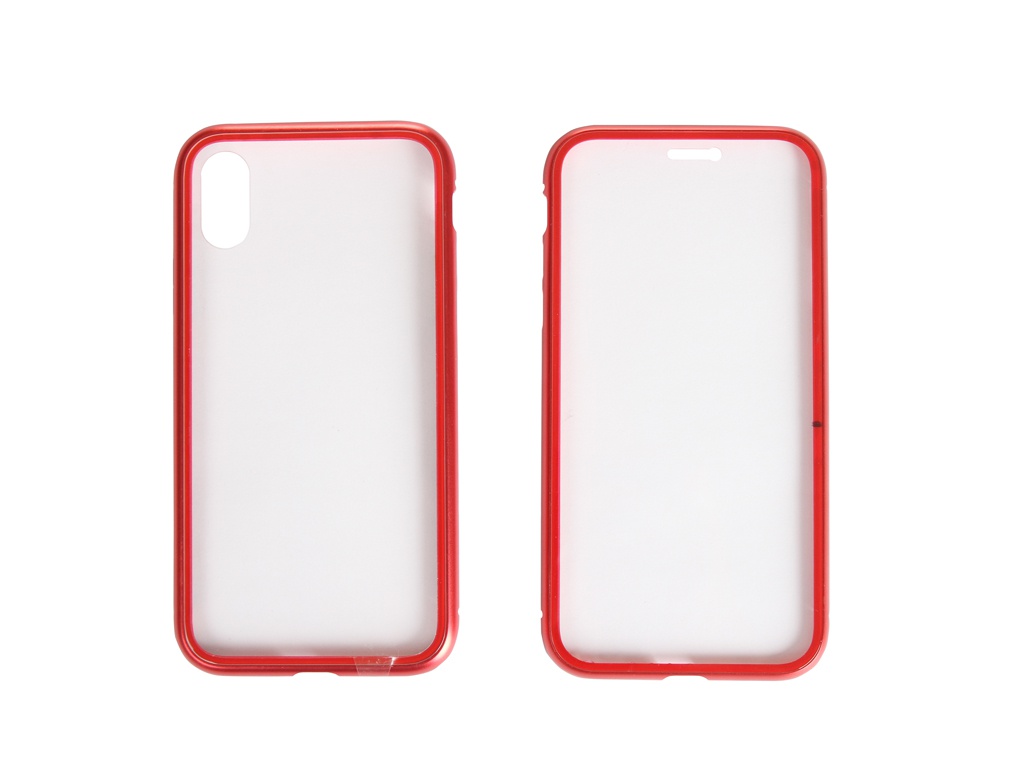 

Чехол 360 Strong Magnetic для APPLE iPhone X/XS Glass Red 108708, 108708