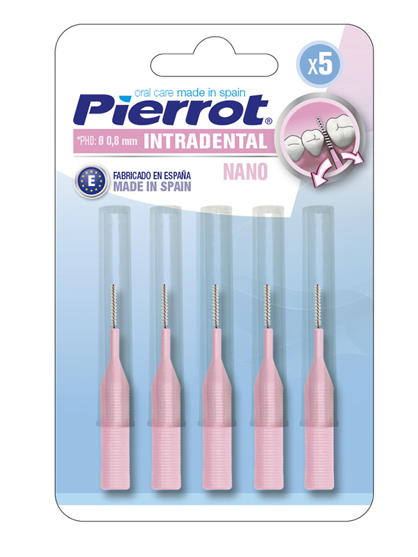 фото Межзубные ершики Pierrot Nano Interdental 0.8mm 5шт 8411732000657