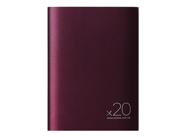 фото Внешний аккумулятор xiaomi solove power bank a8-2 20000mah red wine