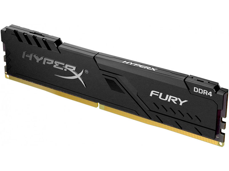 фото Модуль памяти hyperx fury black ddr4 dimm 2666mhz pc4-21300 cl16 - 4gb hx426c16fb3/4