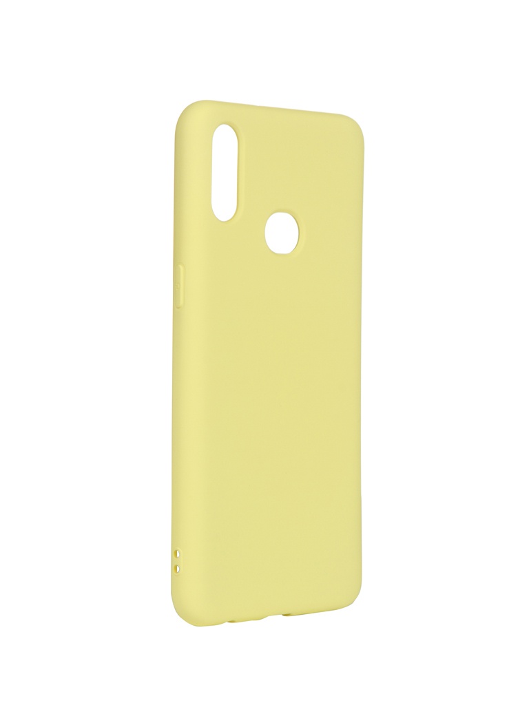 Чехол DF для Samsung Galaxy A10s Yellow sOriginal-04 силиконовый чехол с микрофиброй для samsung galaxy a10s df soriginal 04 yellow