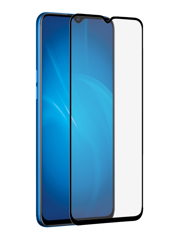 

Закаленное стекло DF для Realme 5 Pro rmColor-04 Black, rmColor-04