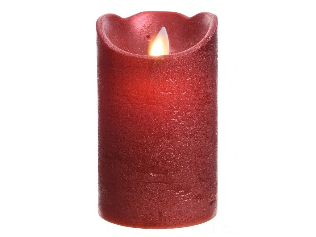 фото Светодиодная свеча Kaemingk Праздничная 7.5x12.5cm Red 480605