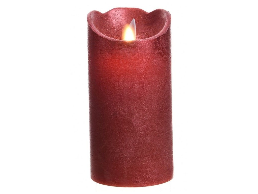 фото Светодиодная свеча Kaemingk Праздничная 7.5x15cm Red 480598