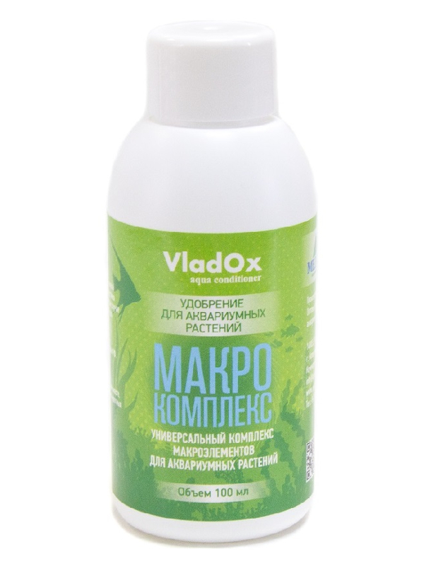 Средство Vladox Макрокомплекс 82979 - Универсальная добавка содержит необходимый комплекс макроэлементов для пресноводных аквариумных растений 100мл