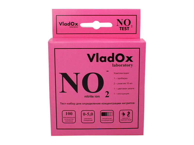 фото Средство Vladox NO2 тест 982344 - профессиональный набор для измерения концентрации нитритов
