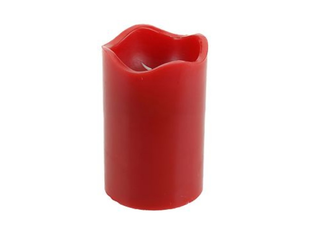фото Светодиодная свеча Koopman International Мерцающая 7x9cm Red AAE103070/ACA200120