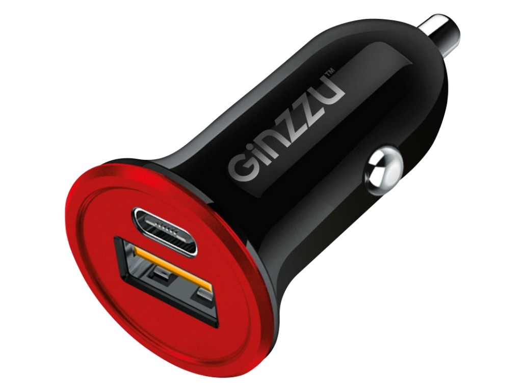 

Зарядное устройство Ginzzu GA-4504UB 1xUSB, 1xUSB Type-C Black, GA-4504UB