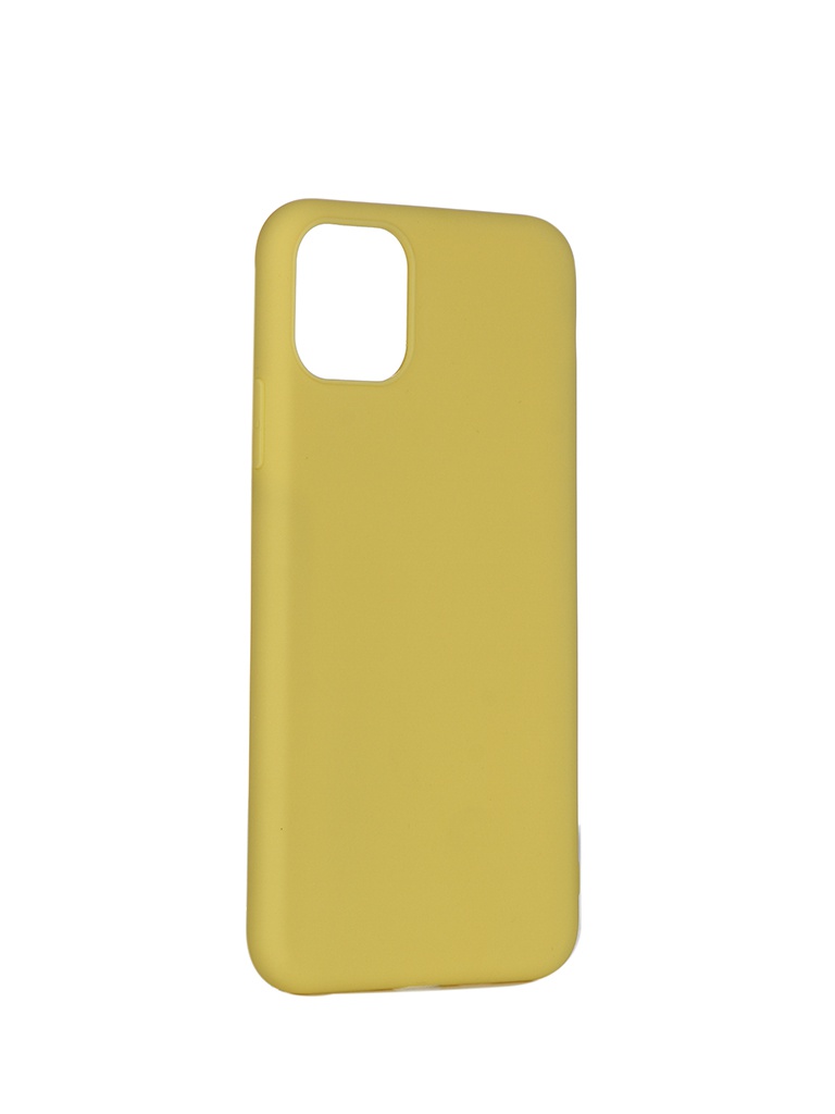 фото Чехол pero для apple iphone 11 pro max soft touch yellow cc01-i6519y