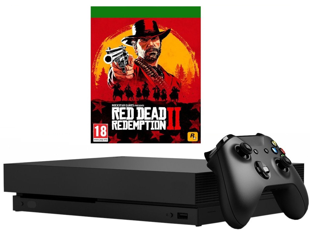 фото Игровая приставка Microsoft Xbox One X 1Tb Black + Red Dead Redemption 2