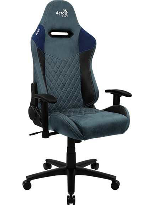 компьютерное кресло бюрократ duke white 1417356 Компьютерное кресло AeroCool Duke Steel Blue