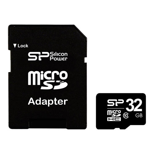 

Карта памяти 32Gb - Silicon Power - Micro Secure Digital HC Class 10 SP032GBSTH010V10-SP с переходником под SD, SP032GBSTH010V10-SP