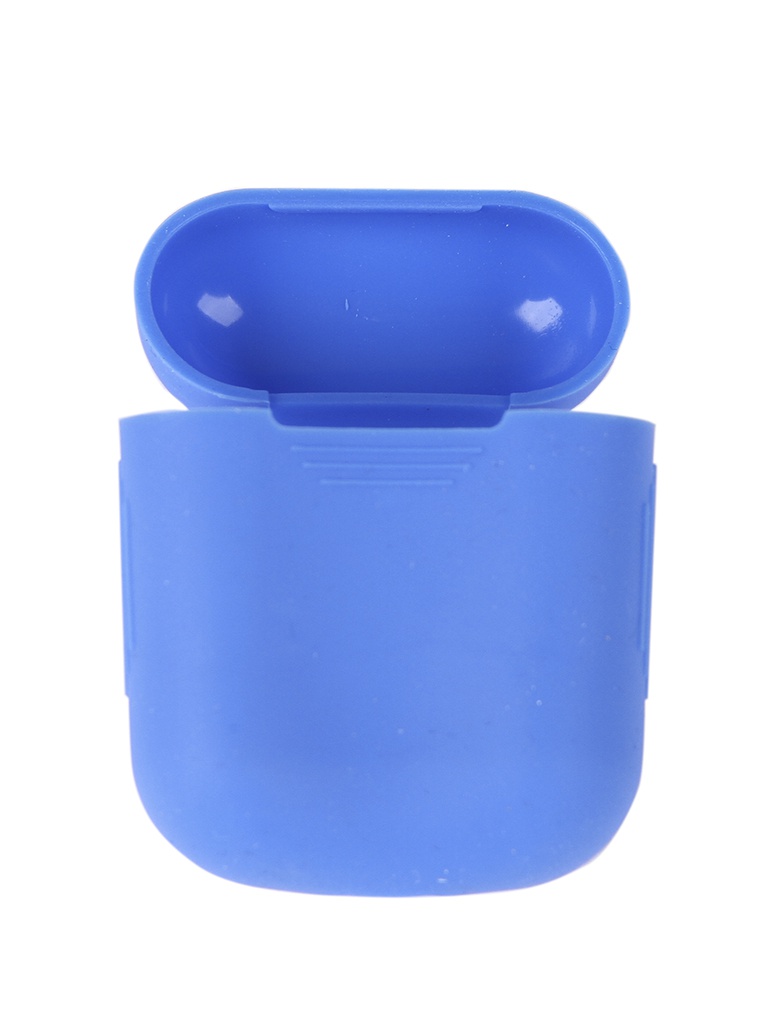 фото Чехол mobility apple airpods silicone blue ут000018858