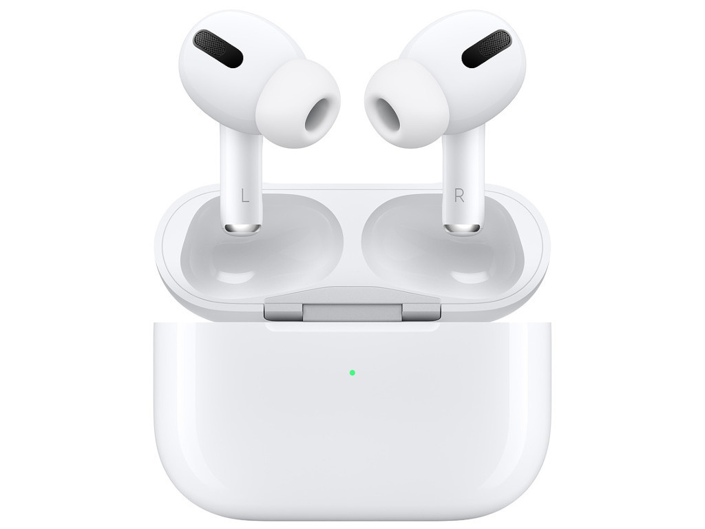 фото Наушники apple airpods pro white case в беспроводном зарядном футляре mwp22ru/a выгодный набор + серт. 200р!!!