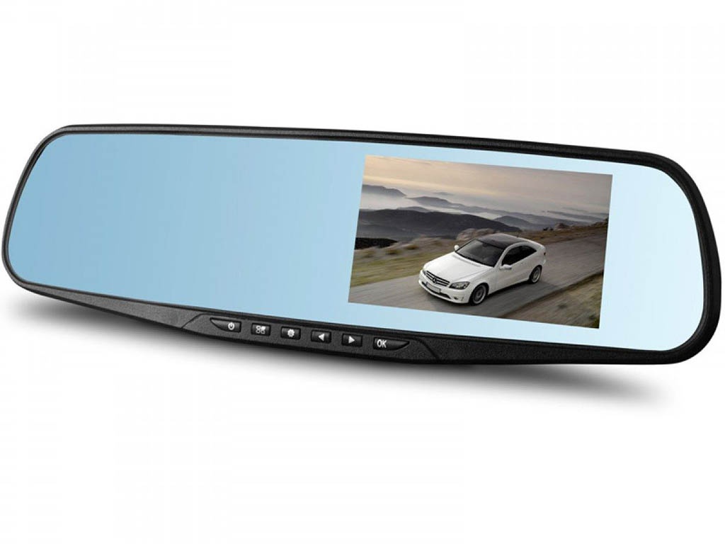Видеорегистратор Veila Vehicle Blackbox DVR Full HD 3389 с камерой заднего вида светодиодные наклейки с зеркалом заднего вида на 2 шт