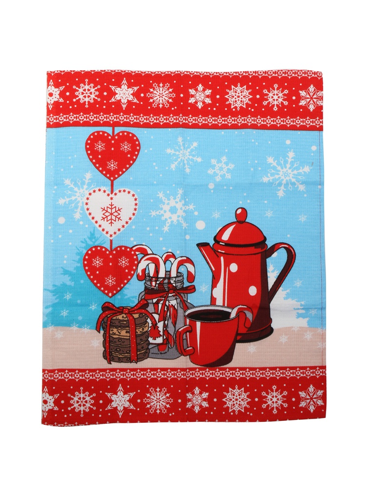 

Полотенце Экономь и Я Чаепитие 45x60cm Red 4644087, Чаепитие