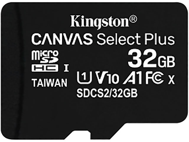 карта памяти 128gb kingston micro secure digital hc class10 uhs i canvas select sdcs2 128gb с переходником под sd Карта памяти 32Gb - Kingston Micro Secure Digital HC Class 10 UHS-I Canvas Select SDCS2/32GBSP