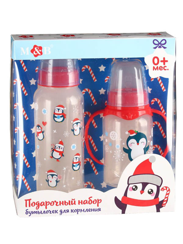 

Набор Крошка Я Пингвинята - бутылочки для кормления 250ml + 150ml 4384703, Пингвинята