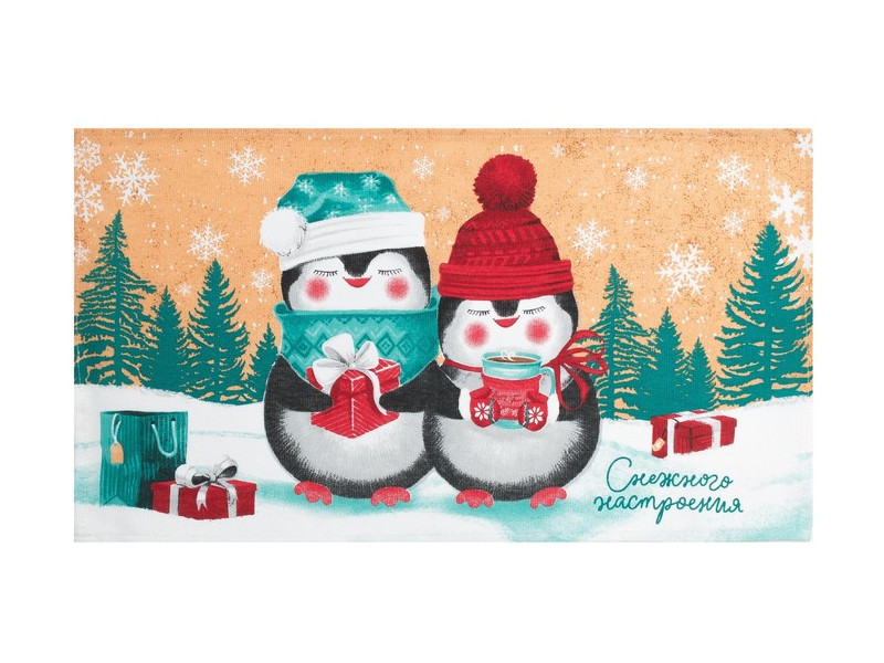 

Полотенце Доляна Снежного настроения 35x60cm 4389620, 4389620