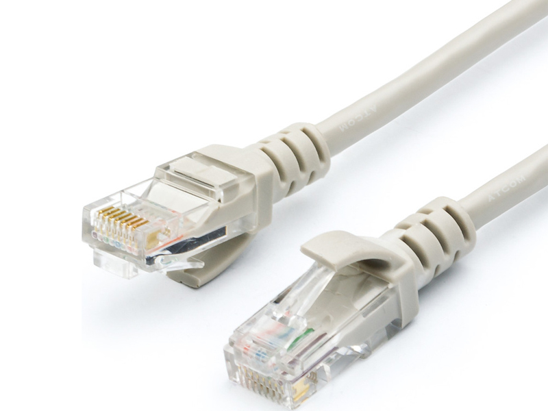 фото Сетевой кабель geplink rj45 cat.5e utp 1m grey gl3962