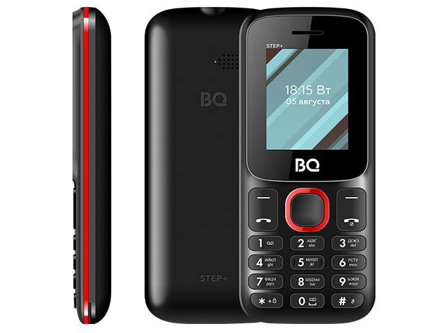 Сотовый телефон BQ 1848 Step+ Black-Red сотовый телефон bq 6868l wide 3 32gb red