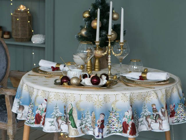 

Скатерть Этель Christmas Time d=160cm 4496670, Christmas Time