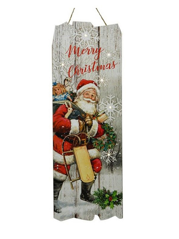 

Светящееся украшение Kaemingk Панно Christmas Time Санта 480168, 480168