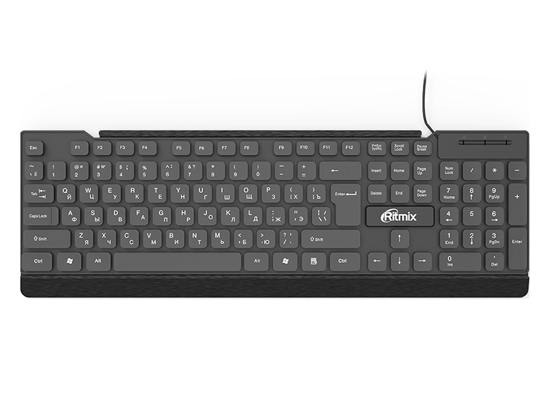 Клавиатура Ritmix RKB-107 Black беспроводная мышь для пк ritmix rmw 555 black blue