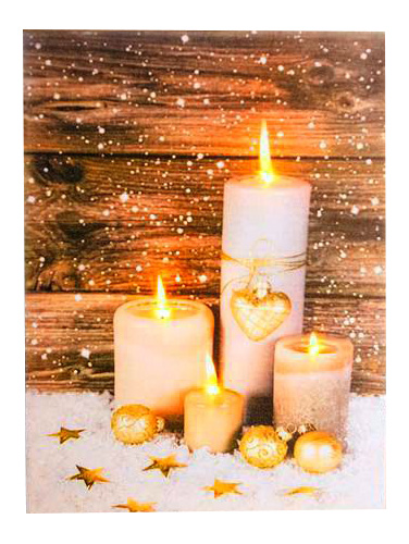 фото Светящееся украшение Peha Magic Панно Свечи в снегу AP-10675