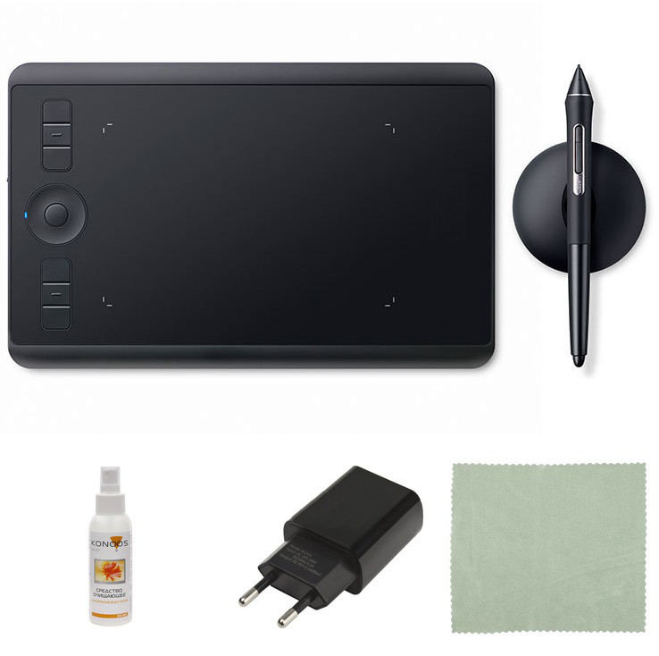 фото Графический планшет wacom intuos pro small pth-460k0b выгодный набор + серт. 200р!!!