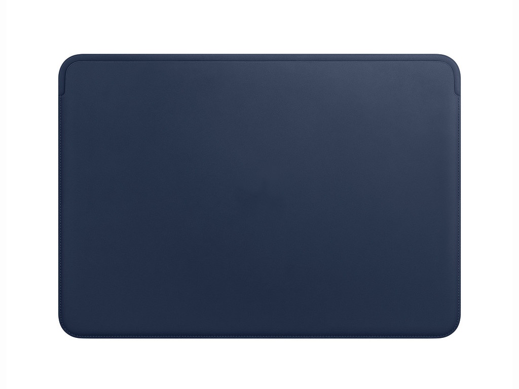фото Аксессуар чехол 15-inch apple leather sleeve для macbook pro midnight blue mrqu2zm/a