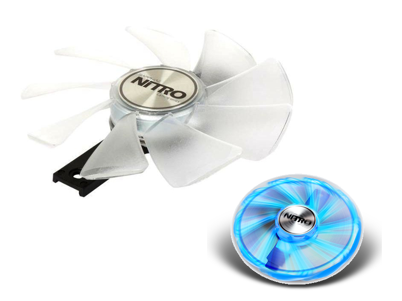 фото Охлаждение sapphire nitro gear led fan blue 4n001-01-20g