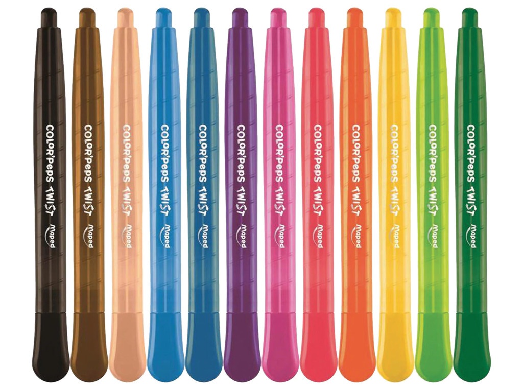 

Восковые мелки Maped Colorpeps Twist 12 цветов 860612, Colorpeps Twist
