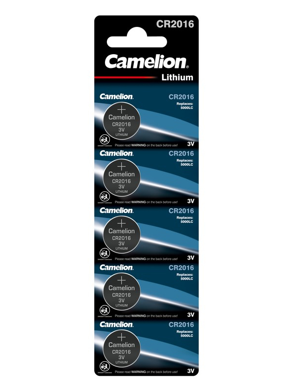 Батарейка CR2016 - Camelion BL-1 CR2016-BP5 (5 штук) 1593