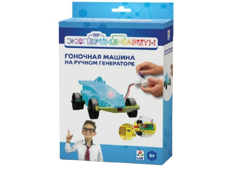 

Игра 1Toy Экспериментариум Гоночная машина на ручном генераторе Т14050, Гоночная машина на ручном генераторе