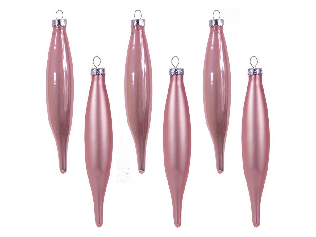 

Украшение Kaemingk Элегантные сосульки 3x15cm Light Pink 168184/144068, 168184/144068