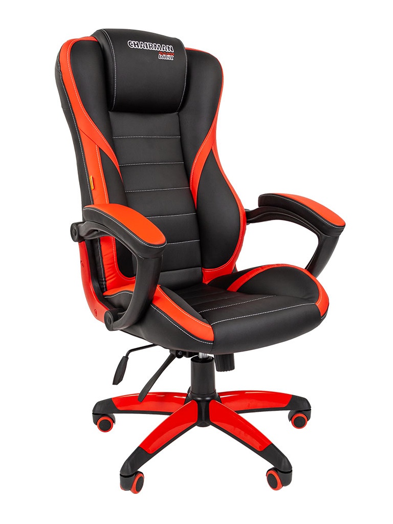 фото Компьютерное кресло chairman game 22 black-red