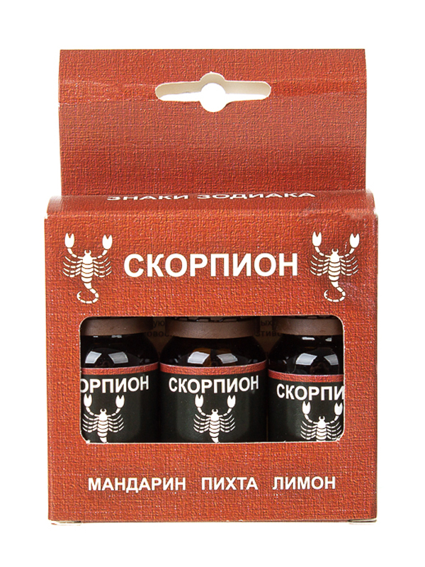 

Масло эфирное Бацькина баня Зодиак Скорпион Набор: мандарин, пихта, лимон 16086, Скорпион