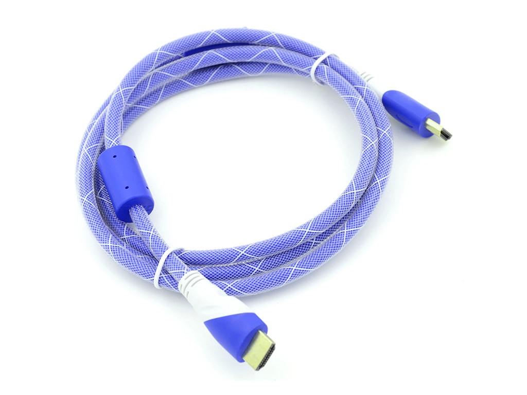 фото Аксессуар behpex hdmi 19m - hdmi 19m ver1.4 blue-white jack 1.8m