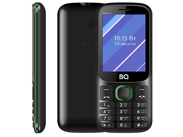 Zakazat.ru: Сотовый телефон BQ 2820 Step XL+ Black-Green