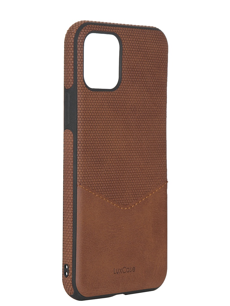 

Чехол LuxCase для APPLE iPhone 11 Pro Экокожа+TPU со строчкой Brown 67003, APPLE iPhone 11 Pro