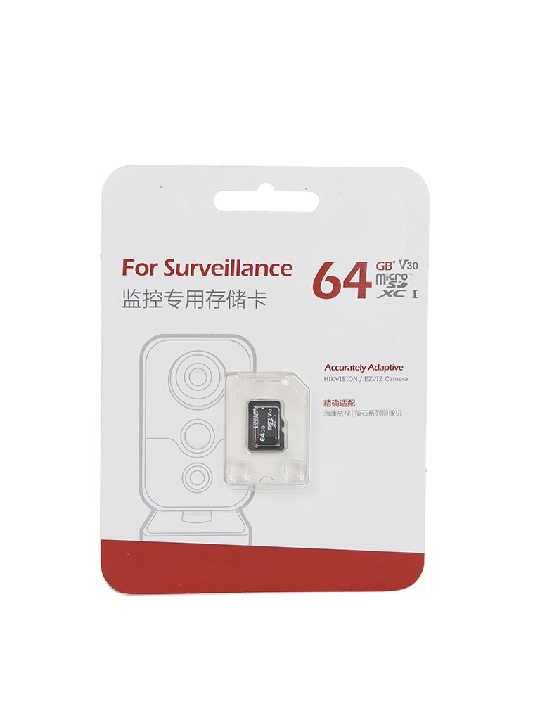 фото Карта памяти 64gb - hikvision p1 micro secure digital xc class 10 uhs-i v30 hs-tf-p1/64g