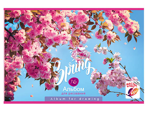 

Альбом для рисования BG Spring Bloom А4 16 листов АР4ск16 7628, Spring Bloom