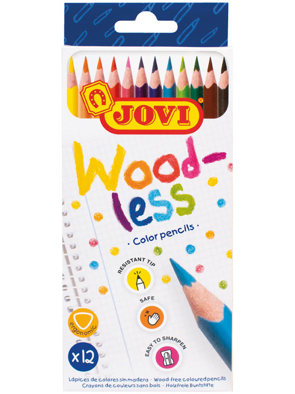 

Карандаши цветные Jovi Wood-less 12 цветов 734/12, 734/12