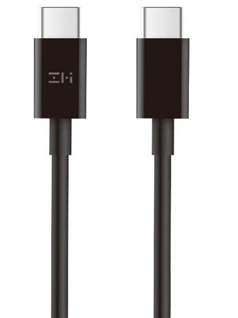 комплект 2 штук кабель type c type c 1 5 м xiaomi zmi черный al308e black Аксессуар Xiaomi ZMI AL308E Type-C - Type-C 1.5m Black