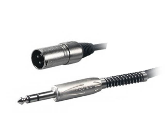 фото Шнур proel 6.3mm stereo jack - xlr/f 5m bulk230lu5