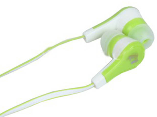 фото Наушники eltronic color trend full sound white-green 4432