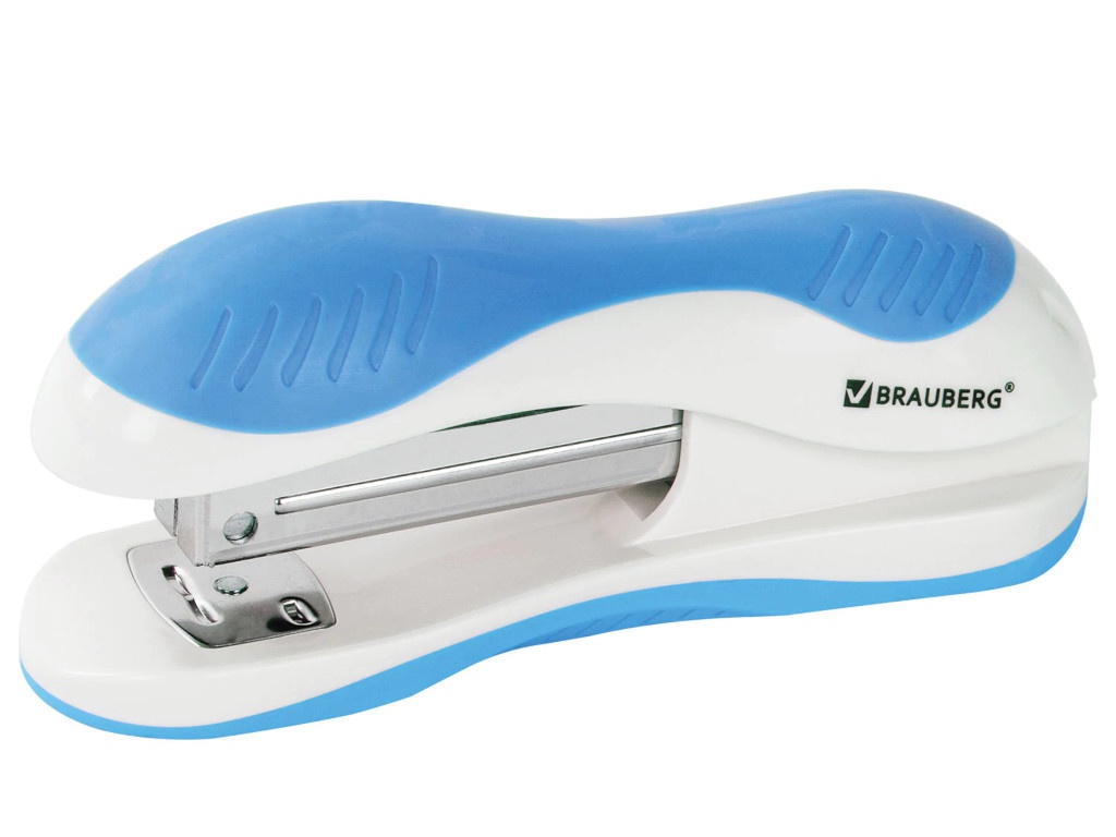 

Степлер Brauberg Jet №24/6 26/6 до 20 листов White-Light Blue 227760, JET