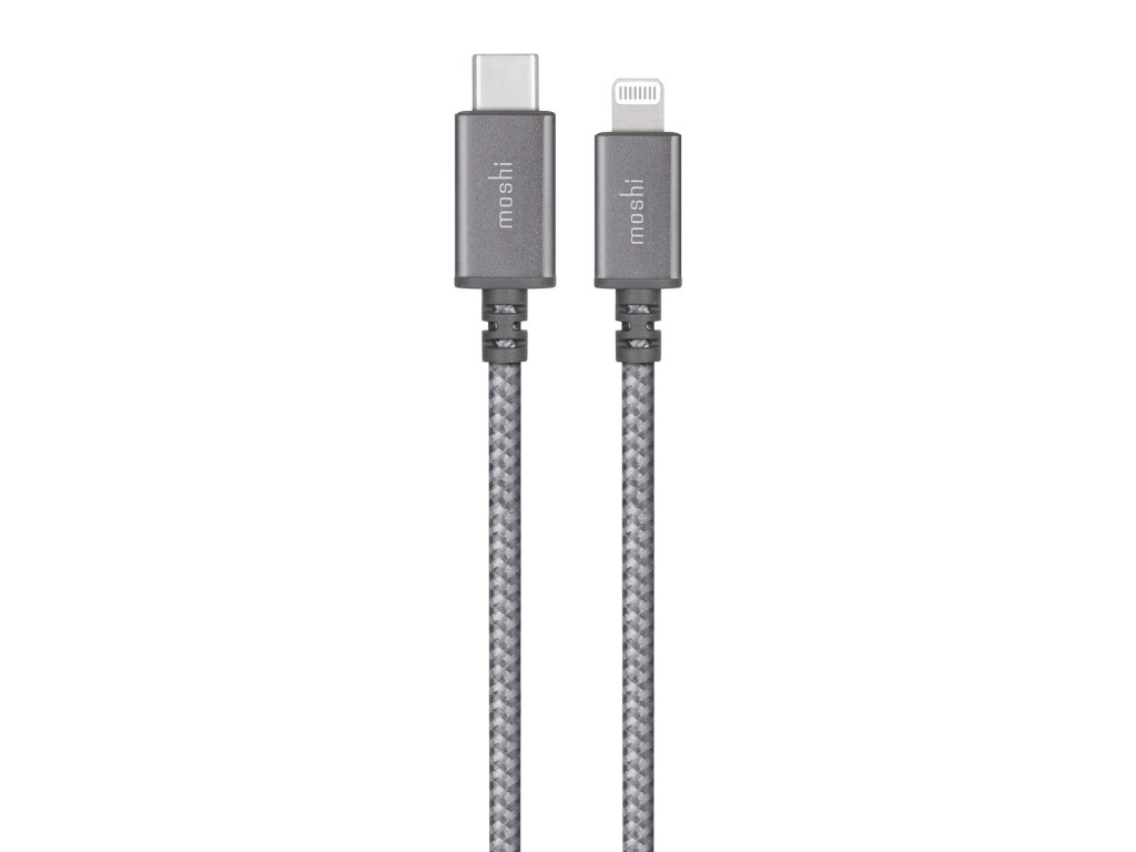 фото Аксессуар moshi integra usb type-c - lightning 25cm grey 99mo084043